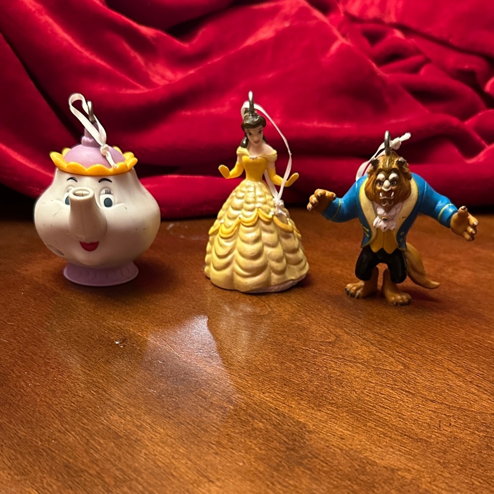 Disney Beauty and the Beast ornament set